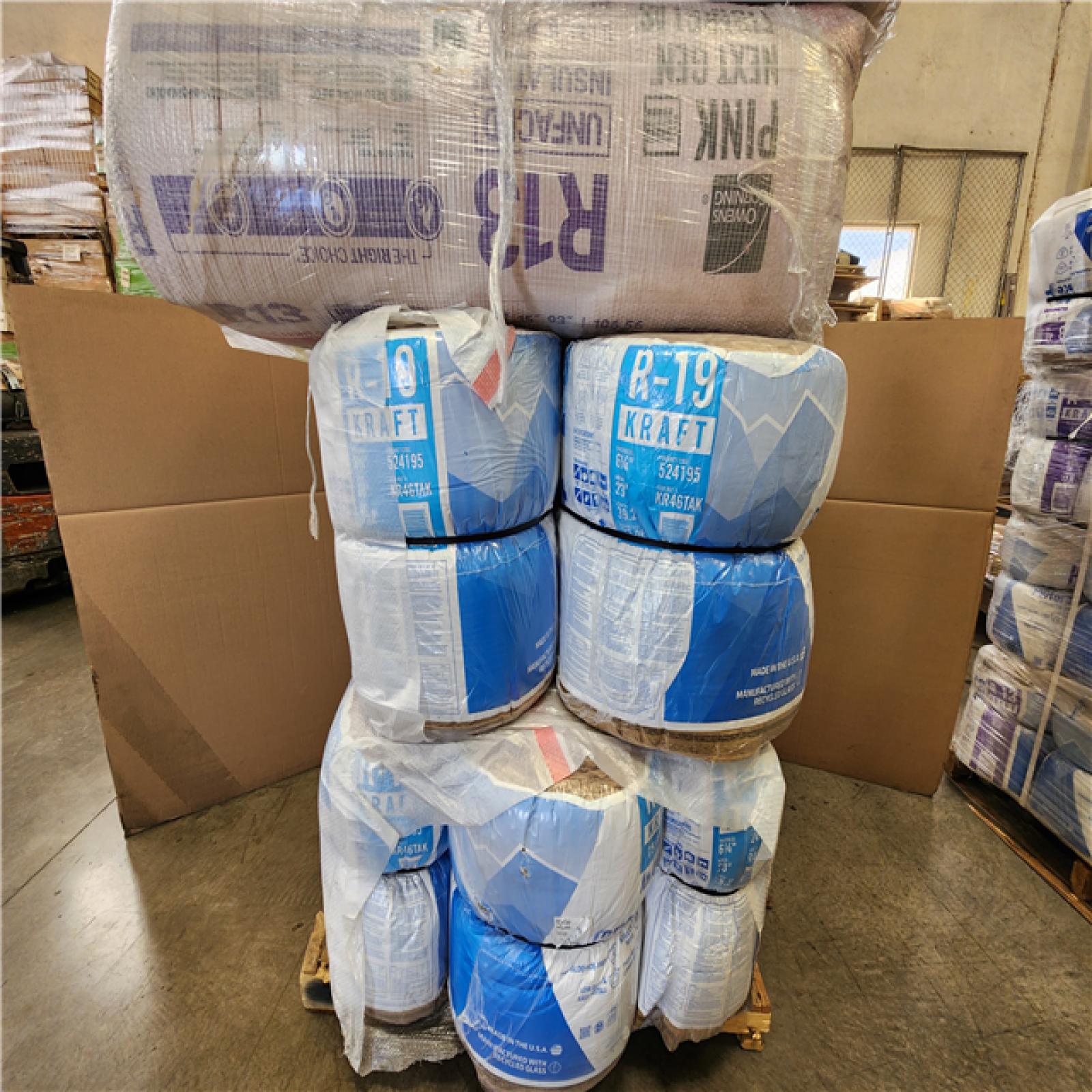 Phoenix AS-IS Mixed Kraft Faceless Insulation Pallet (21-Bags)