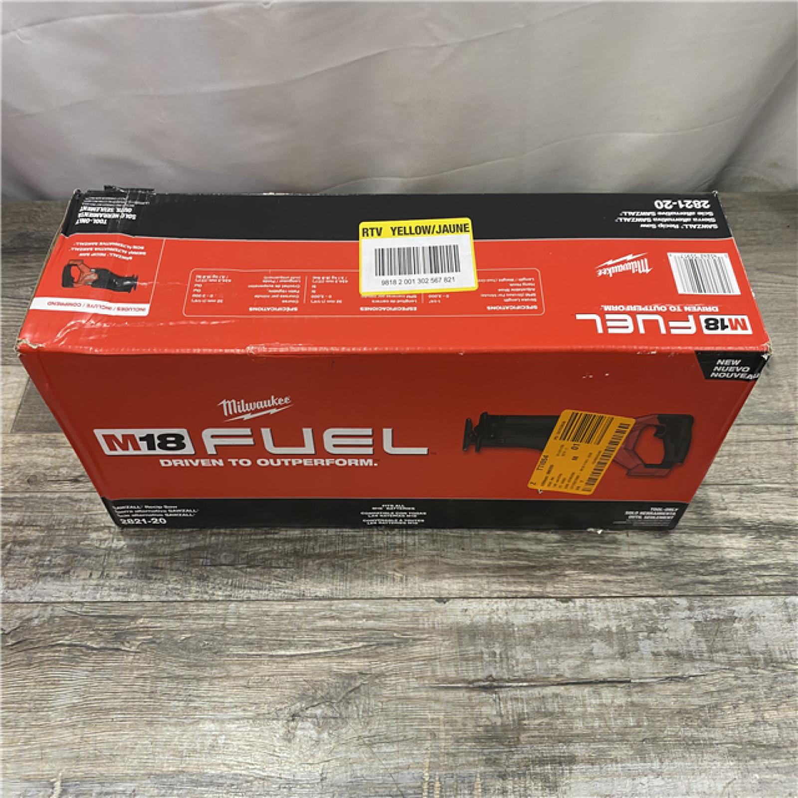 NEW - Milwaukee FUEL GEN-2 18V Lithium-Ion Brushless Cordless SAWZALL Reciprocating Saw (Tool-Only)