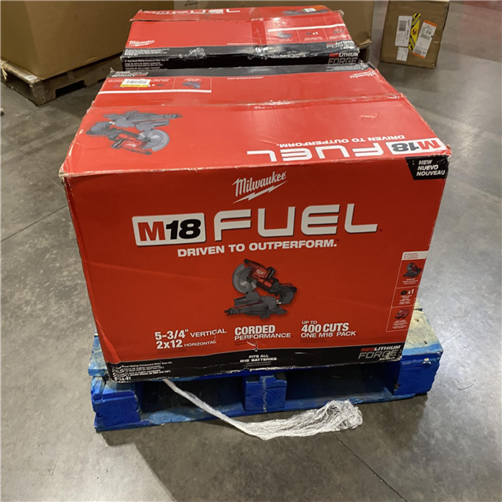 Dallas Location - As-Is M18 FUEL™ 10” Dual Bevel Sliding Compound Miter Saw Kit(Lot Of 2)