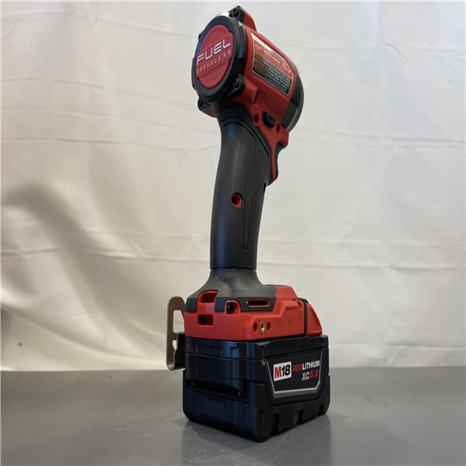 AS-IS - MILWAUKEE FUEL 18V Lithium-Ion Impact Driver with M18 REDLITHIUM XC5.0 battery