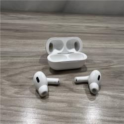 AS-IS Apple AirPods Pro (2nd Generation) with the USB-C MagSafe Charging Case