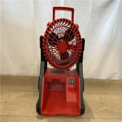 AS-IS Milwaukee 18-Volt Lithium-Ion Brushless Cordless PACKOUT Jobsite Fan (Tool-Only)