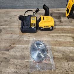 HOUSTON LOCATION - AS-IS DEWALT ATOMIC 20V MAX Cordless Brushless 4-1/2 in. Circular Saw W/ BATTERY & CHARGER