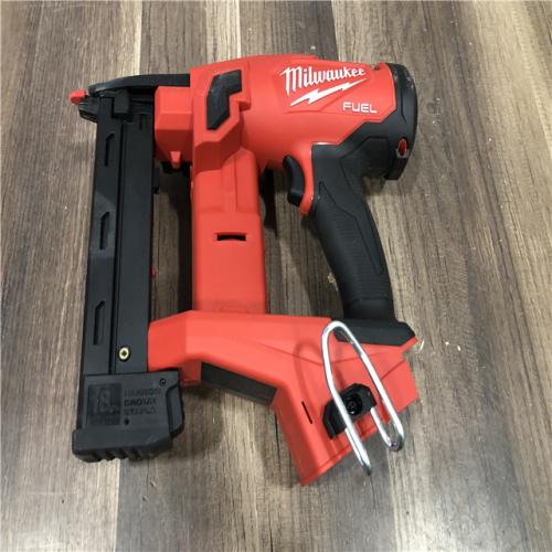 AS-IS Milwaukee FUEL 18-Volt Lithium-Ion Brushless Cordless 18-Gauge 1/4 in. Narrow Crown Stapler (Tool-Only)