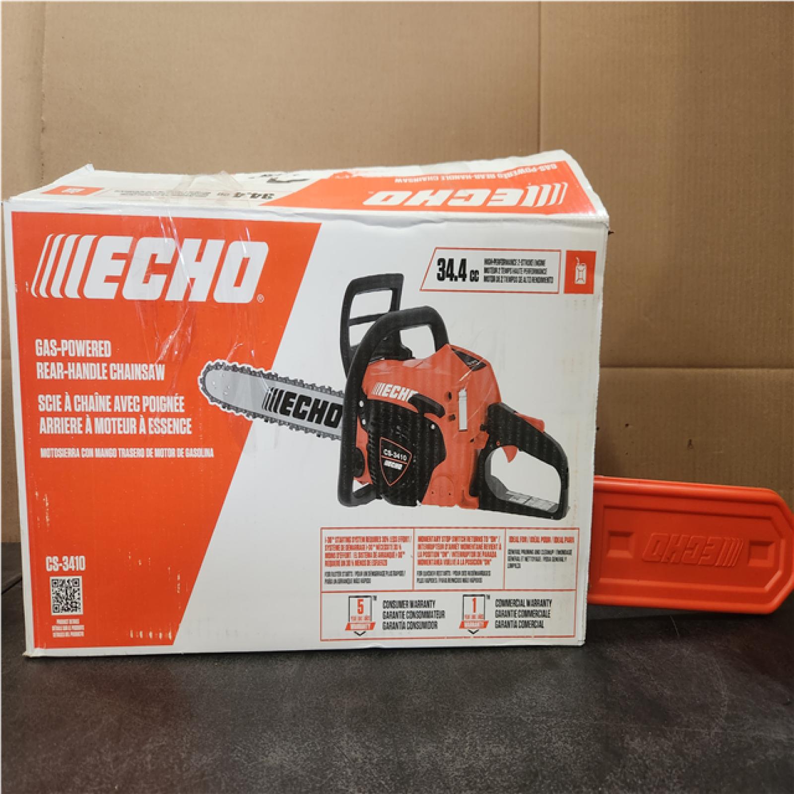 Phoenix NEW ECHO 14 in. 34.4 cc Gas 2-Stroke Rear Handle Chainsaw with Automatic Chain Oiler
