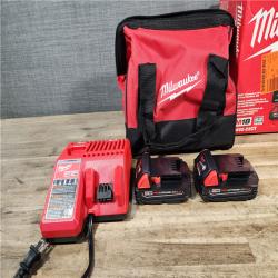 HOUSTON LOCATION - AS-IS Milwaukee M18 18V Lithium-Ion Brushless Cordless Compact Drill/Impact Combo Kit (2-Tool) W/(2) 2.0 Ah Batteries  Charger & Bag