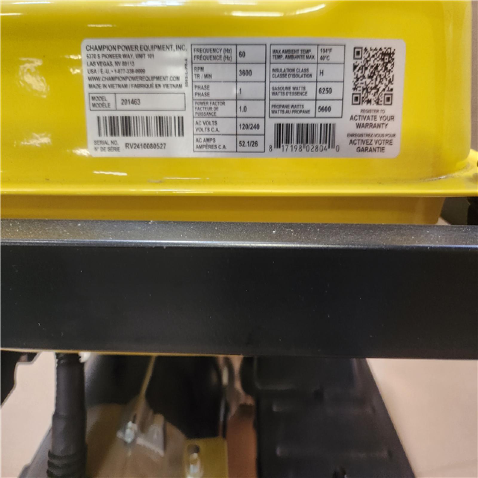 Phoenix Champion Power Equipment 7850/6250-Watt Recoil Start Storm Ready Gasoline and Propane Powered Dual Fuel Portable Generator with CO Shield