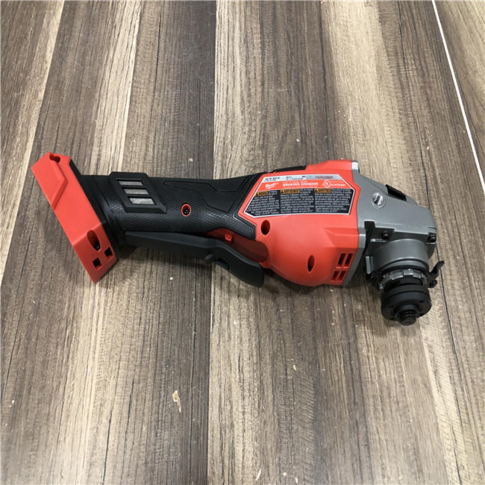 AS-IS Milwaukee FUEL 18-Volt Lithium-Ion Brushless Cordless 4-1/2 in./6 in. Braking Grinder with Paddle Switch (Tool-Only)