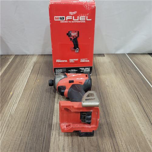 AS-IS Milwaukee 2953-20 18V Lithium-Ion Brushless Cordless 1/4   Hex Impact Driver Bare Tool  Red