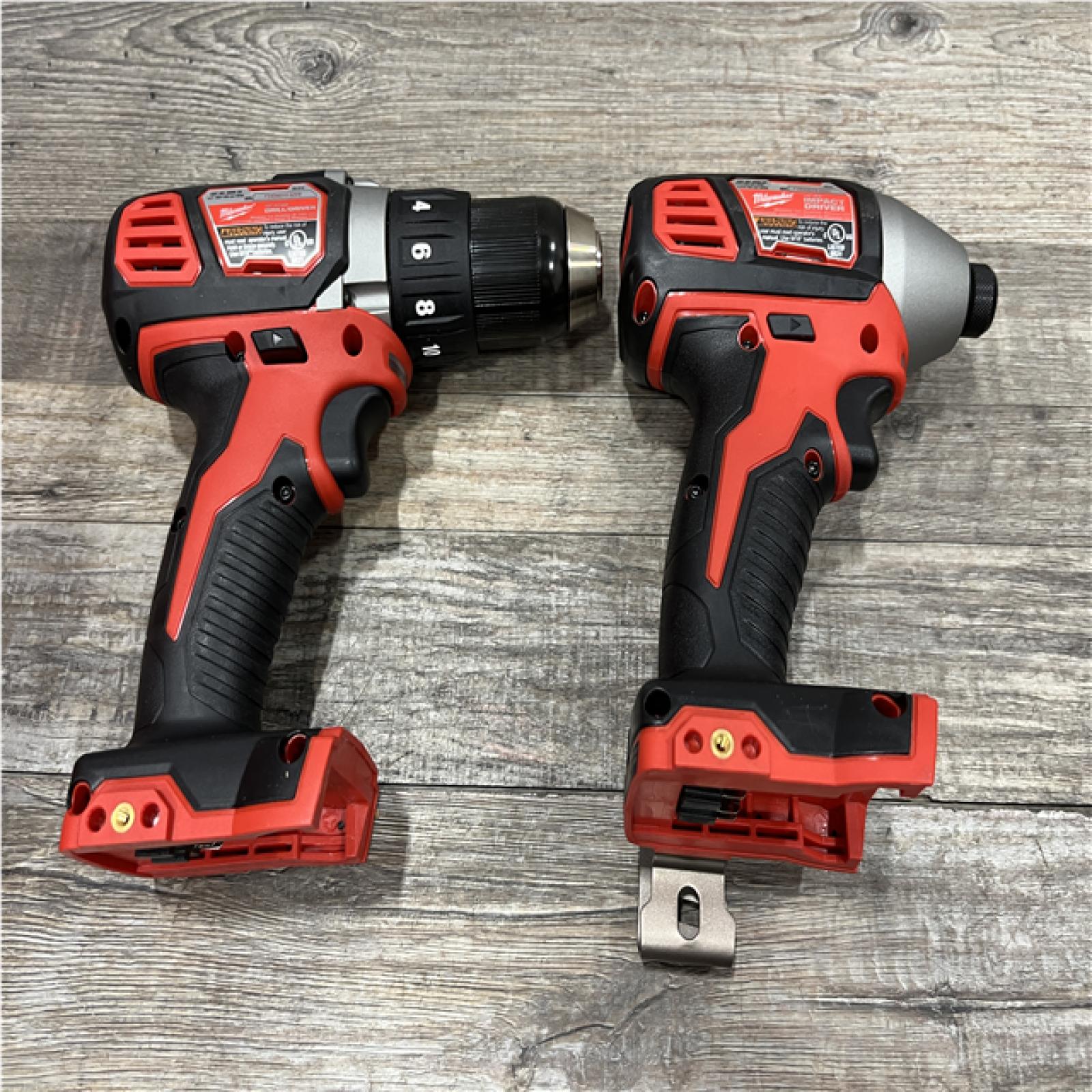 AS-IS Milwaukee 18V Lithium-Ion Cordless Drill Driver/Impact Driver Combo Kit
