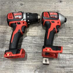 AS-IS Milwaukee 18V Lithium-Ion Cordless Drill Driver/Impact Driver Combo Kit