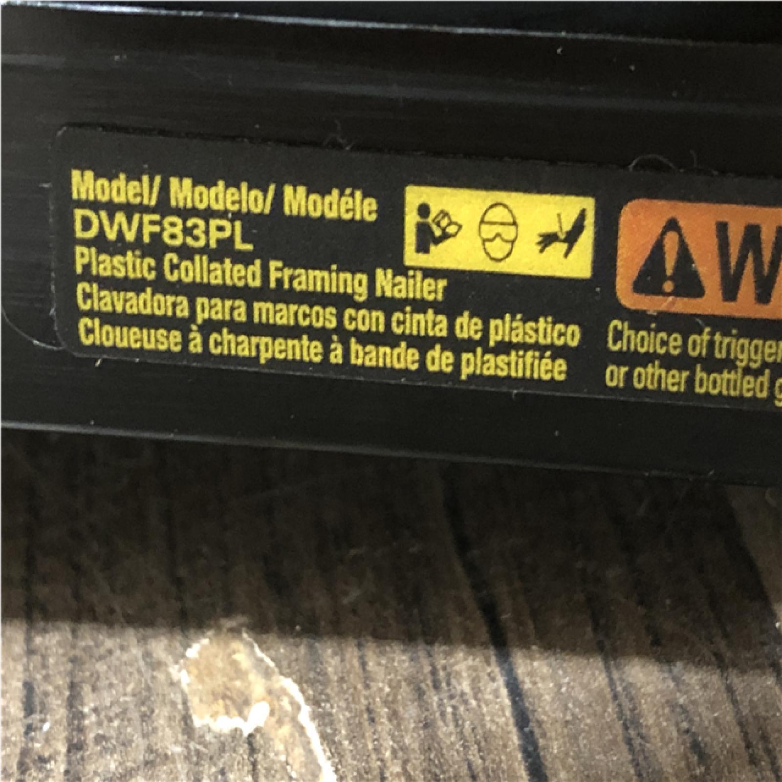 AS-IS DEWALT Pneumatic 21-Degree Collated Corded Framing Nailer