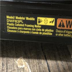AS-IS DEWALT Pneumatic 21-Degree Collated Corded Framing Nailer