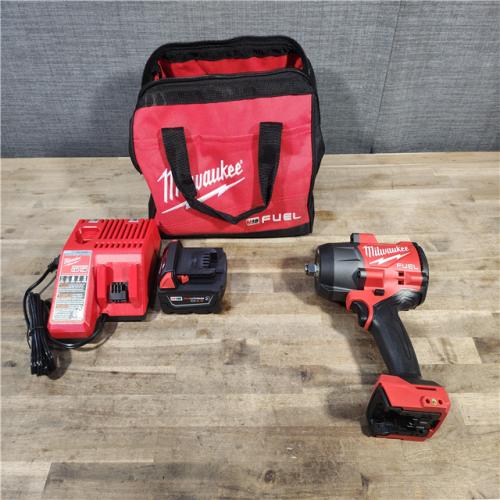 HOUSTON LOCATION - AS-IS (APPEARS LIKE NEW) Milwaukee M18 1/2 in. Cordless Brushless High Torque Impact Wrench Kit (Battery & Charger)
