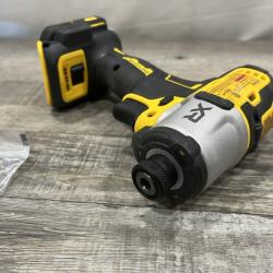 AS-IS DEWALT 20-Volt Maximum XR Cordless Brushless 1/4 in. 3-Speed Impact Driver (Tool-Only)