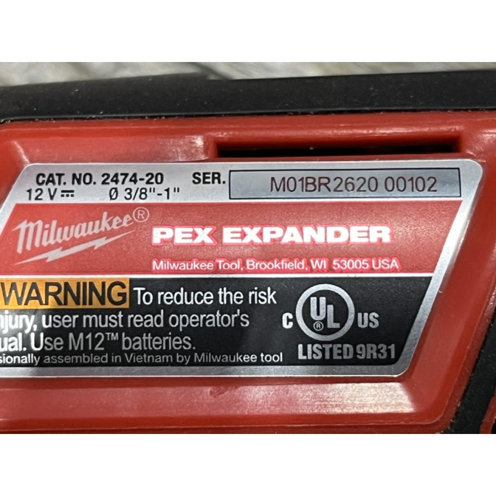 AS-IS Milwaukee Cordless PEX Expansion Tool Kit