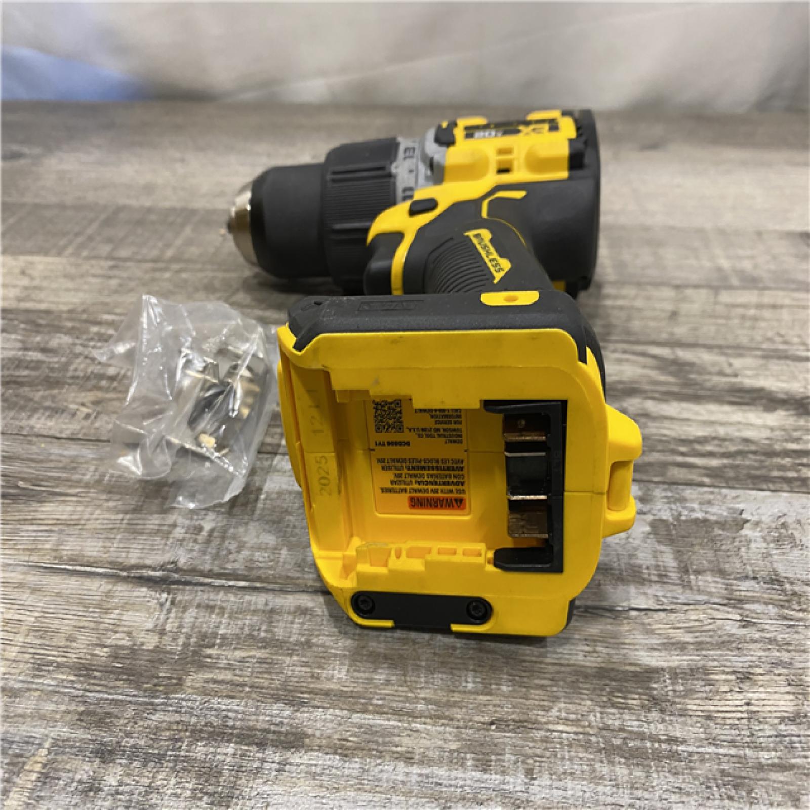 AS-IS DEWALT 20V XR Brushless Cordless 1/2 in. Hammer Drill (Tool-Only)