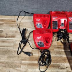 HOUSTON LOCATION - AS - IS MILWAUKEE BATTERY CHARGER PACK QTY - 7