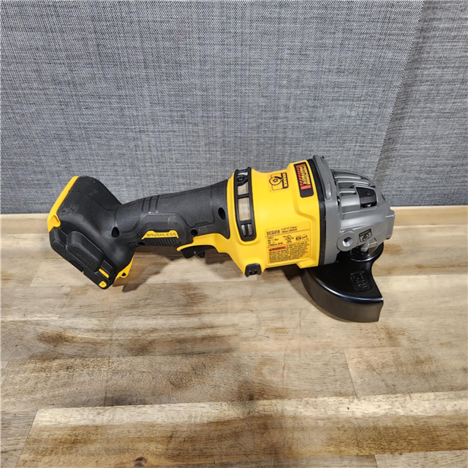 HOUSTON LOCATION - AS-IS DEWALT 60V MAX Cordless Brushless 4.5 in. to 6 in. Small Angle Grinder with Kickback Brake (Tool Only)