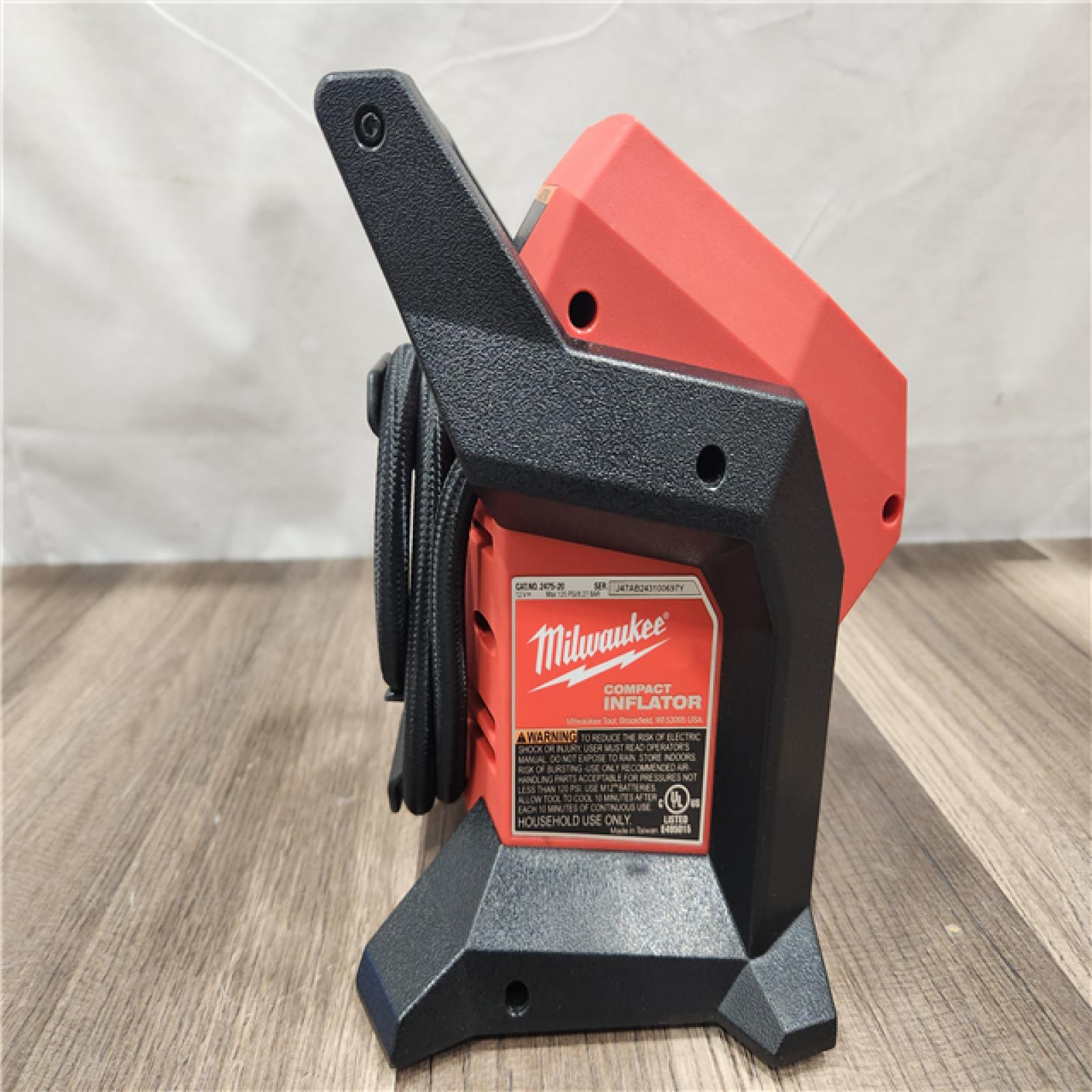 AS-IS- Milwaukee M12 Compact Inflator (Tool Only)