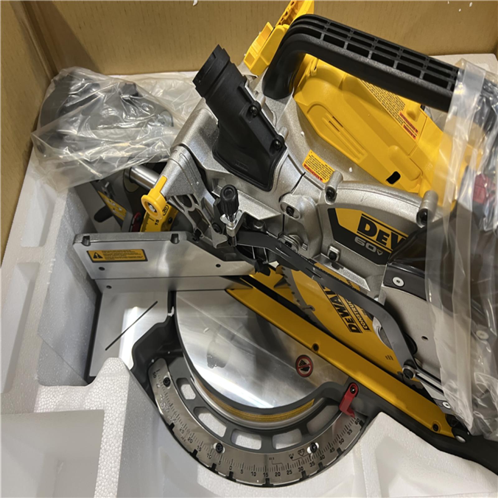 AS-IS DEWALT 60V Lithium-Ion 12 in. Cordless Sliding Miter Saw (Tool Only)