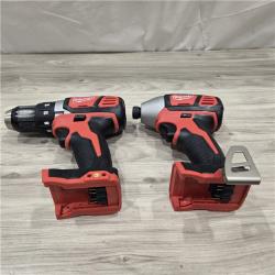 AS-IS Milwaukee 18V Cordless 2-Tool Drill/Driver and Impact Driver Kit