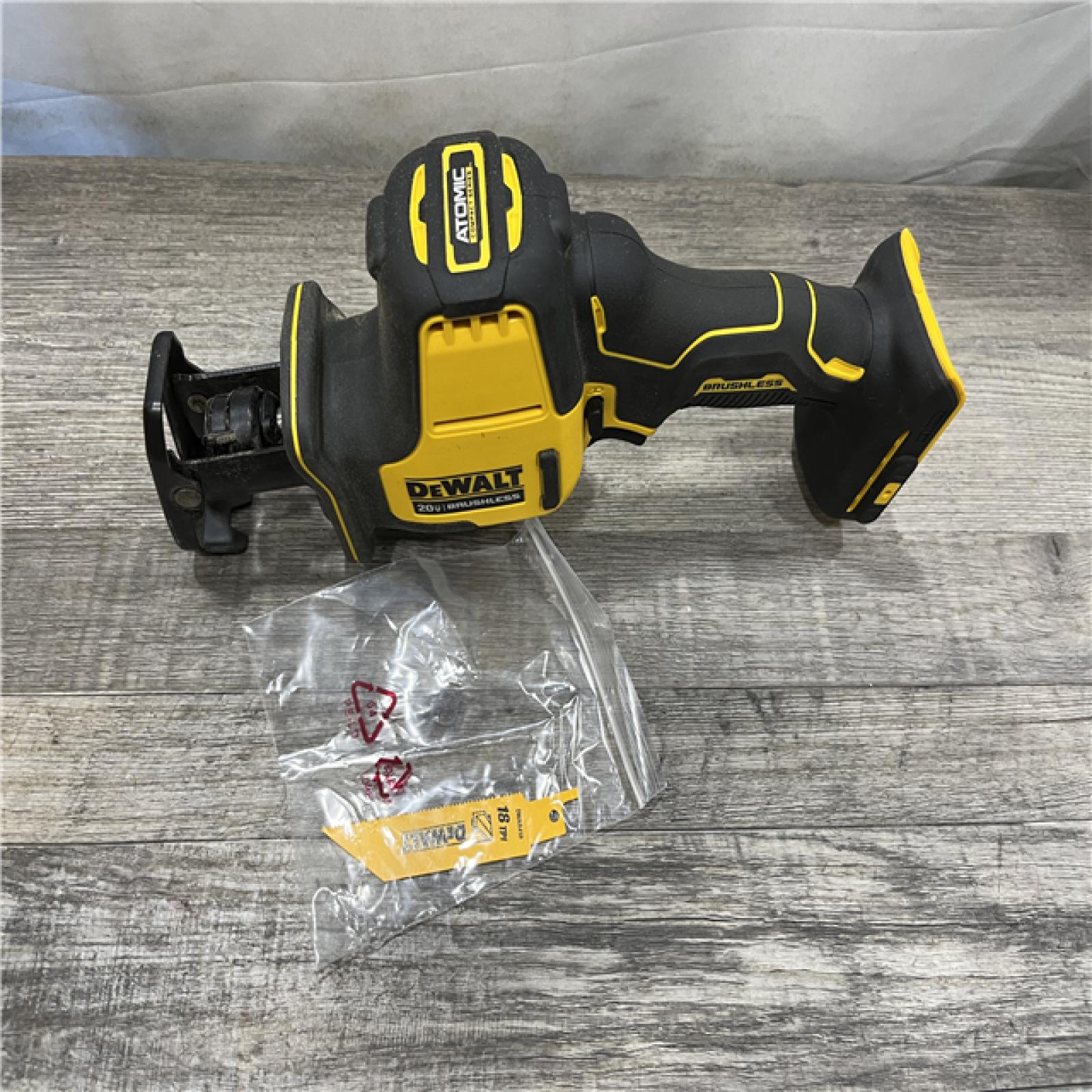 AS-IS DEWALT ATOMIC 20V MAX Cordless Brushless Compact Reciprocating Saw (Tool Only)