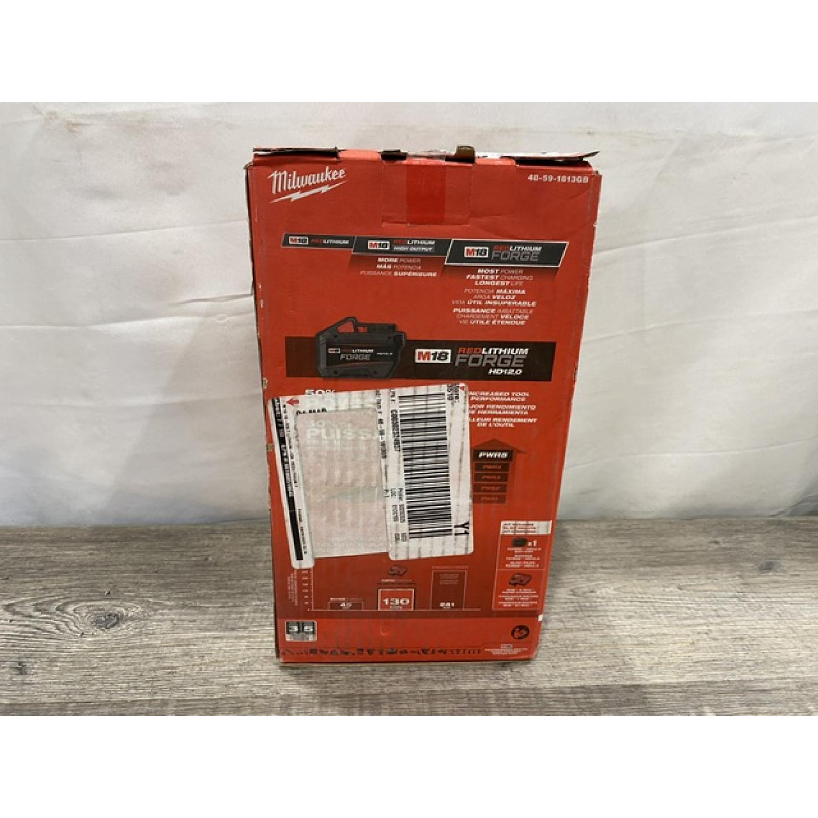 NEW - Milwaukee 18-Volt Lithium-Ion REDLITHIUM FORGE Starter Kit with 12. 0Ah Battery and Charger