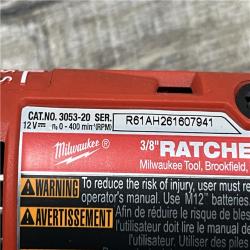 AS-IS Milwaukee FUEL 12V Lithium-Ion Compact 3/8 in. Cordless Ratchet (Tool-Only)