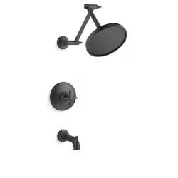 NEW! - KOHLER Paces Single Handle 3-Spray Tub and Shower Faucet 1.75 GPM in Matte Black