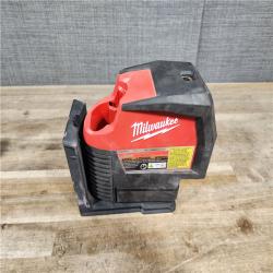 HOUSTON LOCATION - AS-IS Milwaukee Green 125 Ft. Cross Line and Plumb Points Laser Level Kit