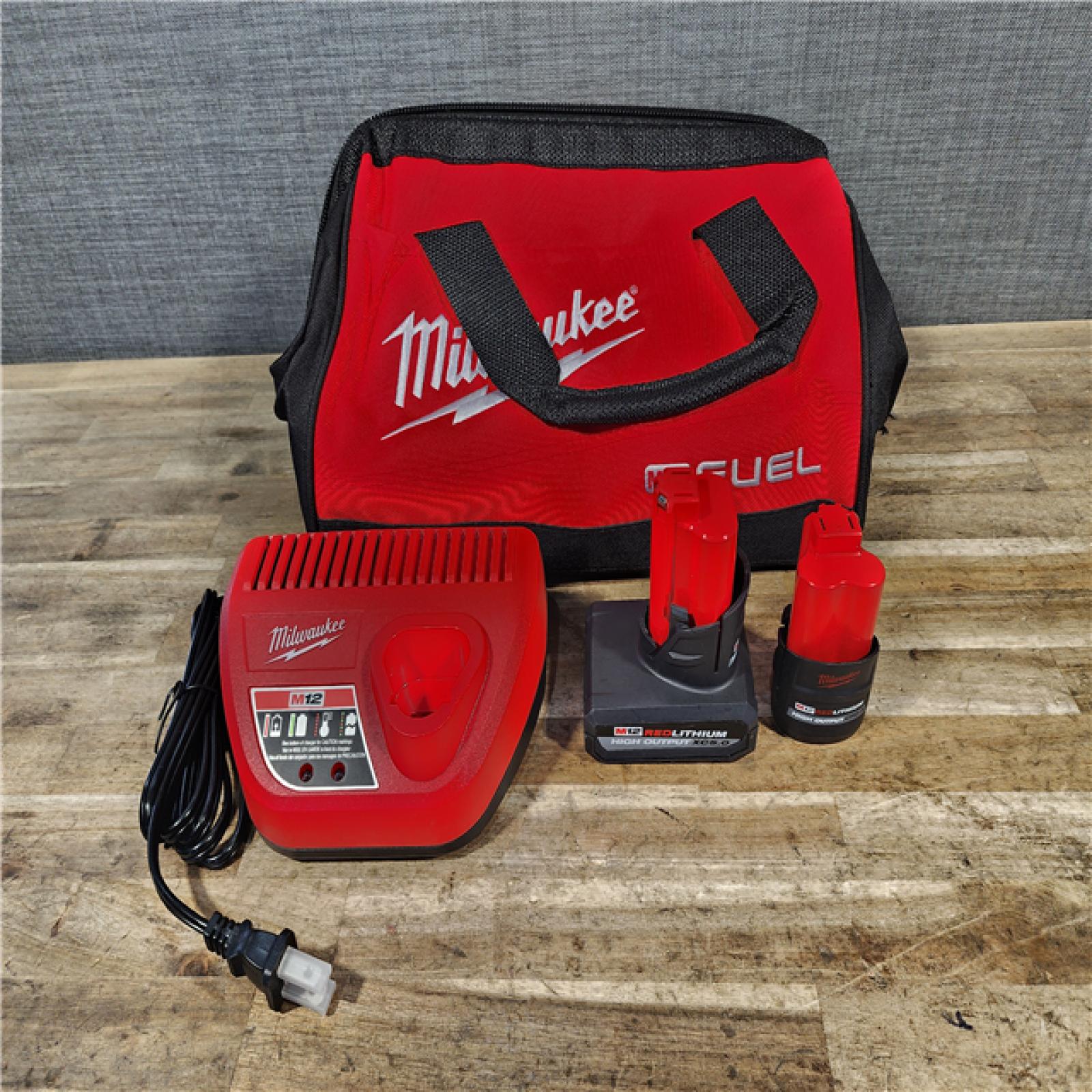 HOUSTON LOCATION - AS-IS M12 FUEL 12V Lithium-Ion Cordless Drill Driver  Impact Wrench Combo Kit (2-Tool) W/Batteries  Charger & Bag
