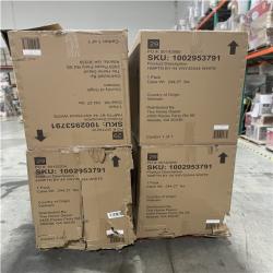 DALLAS LOCATION - AS-IS HAMPTON HARBOR 44 in. W x 22 in. D x 35 in. H Single Sink Freestanding Bath Vanity (WHITE & WHITE MARBLE TOP) (4 CASES)