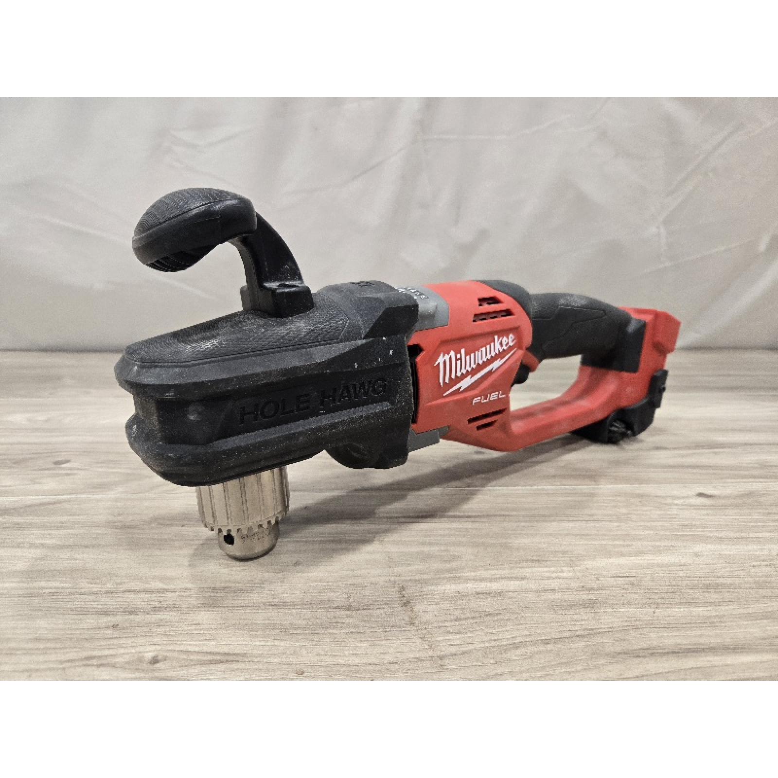 AS-IS Milwaukee M18 18V Fuel Hole Hawg 1/2 Right Angle Drill 2807-20 (Tool-Only)