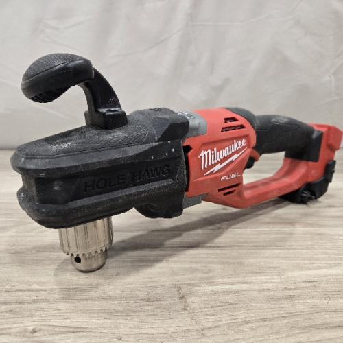 AS-IS Milwaukee M18 18V Fuel Hole Hawg 1/2 Right Angle Drill 2807-20 (Tool-Only)