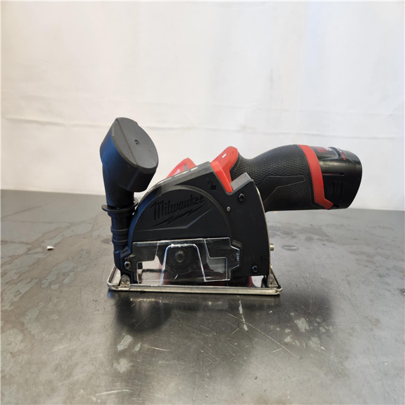 AS-IS- Milwaukee FUEL 12V Lithium-Ion Brushless Cordless 3 in. Cut Off Saw (Tool-Only)