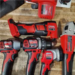Houston Location AS-IS M18 18-Volt Lithium-Ion Cordless Combo Kit (6-Tool) with 2-Batteries  Charger and Tool Bag