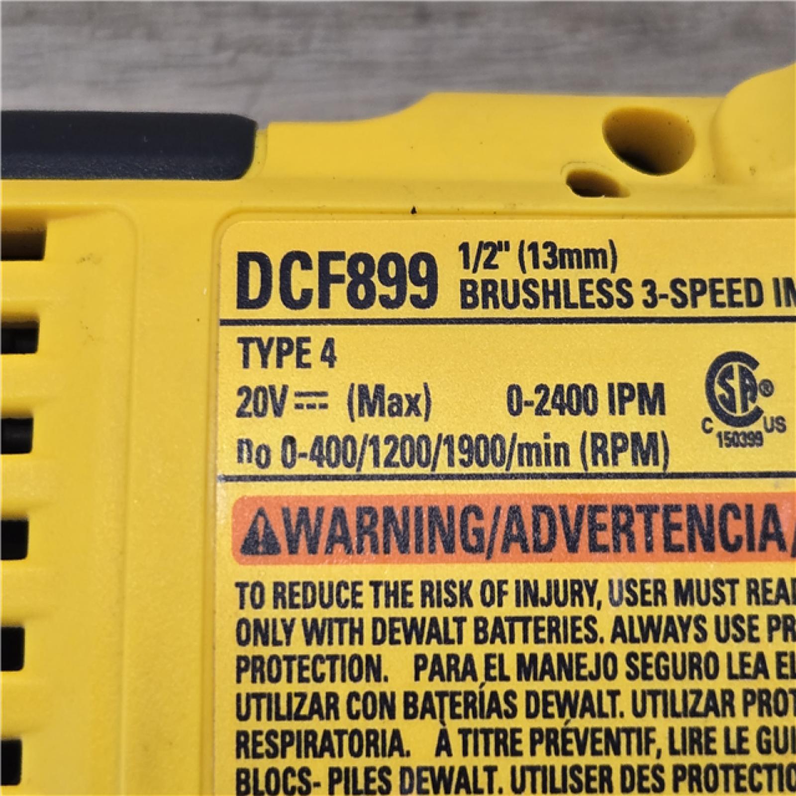 AS-IS DEWALT 20V MAX XR Cordless 1/2 in. High Torque Impact Wrench (Tool Only)