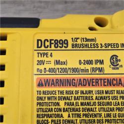 AS-IS DEWALT 20V MAX XR Cordless 1/2 in. High Torque Impact Wrench (Tool Only)
