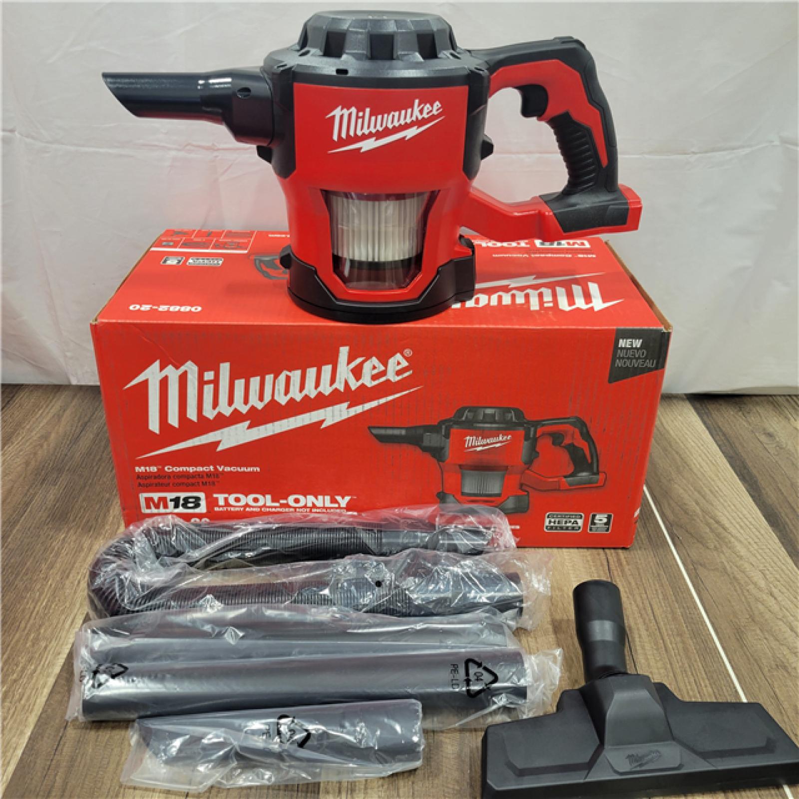 GOOD  Milwaukee M18 18-Volt Lithium-Ion Cordless Compact Vacuum (Tool-Only)