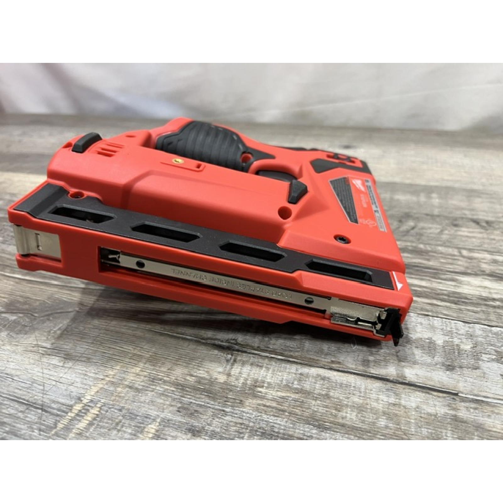 AS-IS Milwaukee 12-Volt Lithium-Ion Cordless 3/8 in. Crown Stapler (Tool-Only)