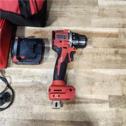 HOUSTON LOCATION - AS - IS Milwaukee 18V Lithium-Ion Brushless Cordless 1/2 in. Compact Drill/Driver with kit