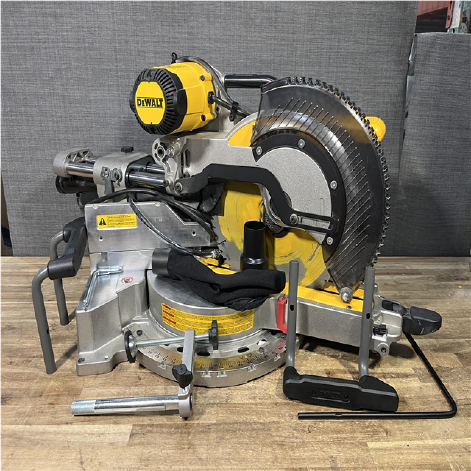 Houston Location AS-IS DEWALT 60V Lithium-Ion 12 in. Cordless Sliding Miter Saw (Tool Only)