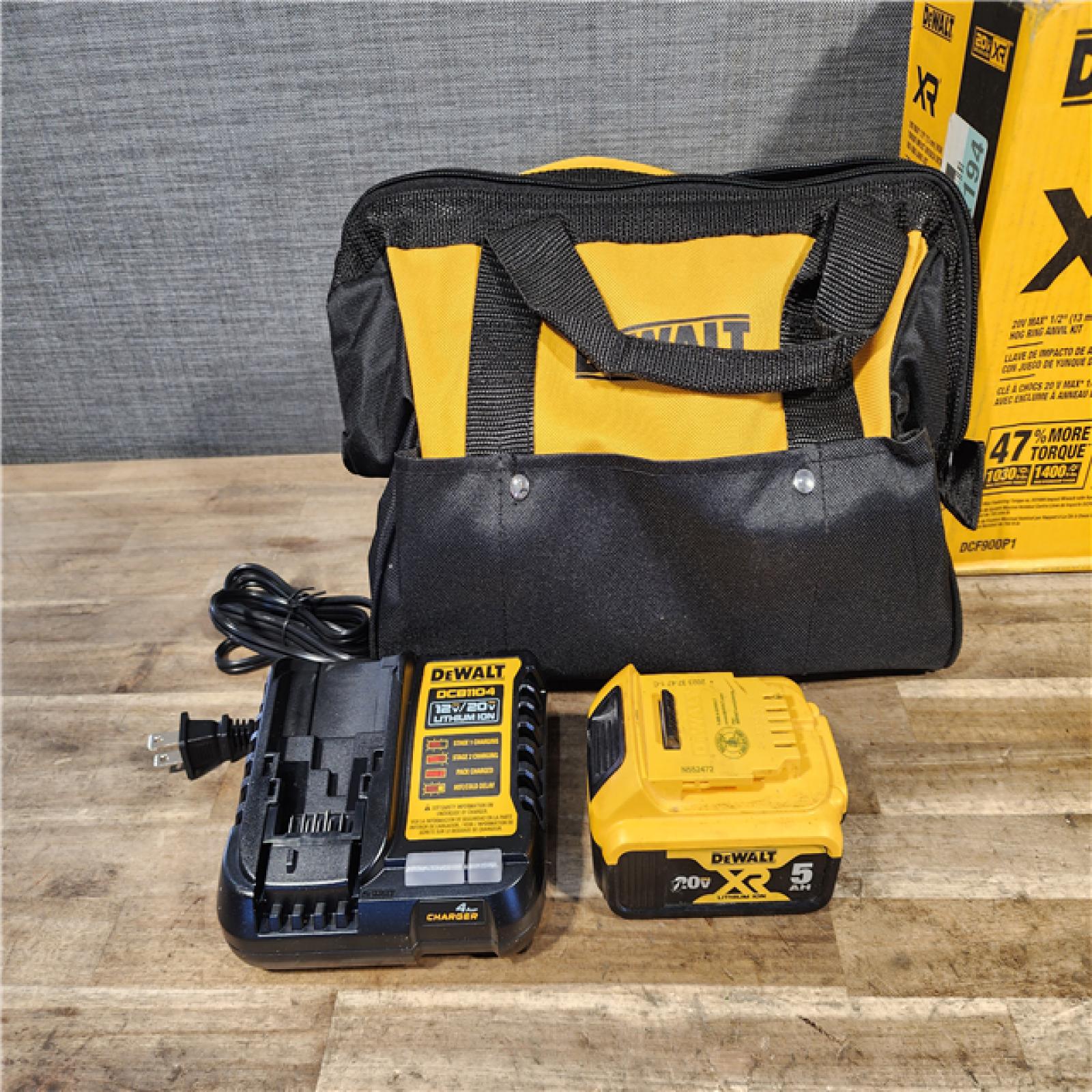 HOUSTON LOCATION - AS-IS DEWALT 20V MAX* XR 1/2 High Torque Impact Wrench W/ BATTERY & CHARGER