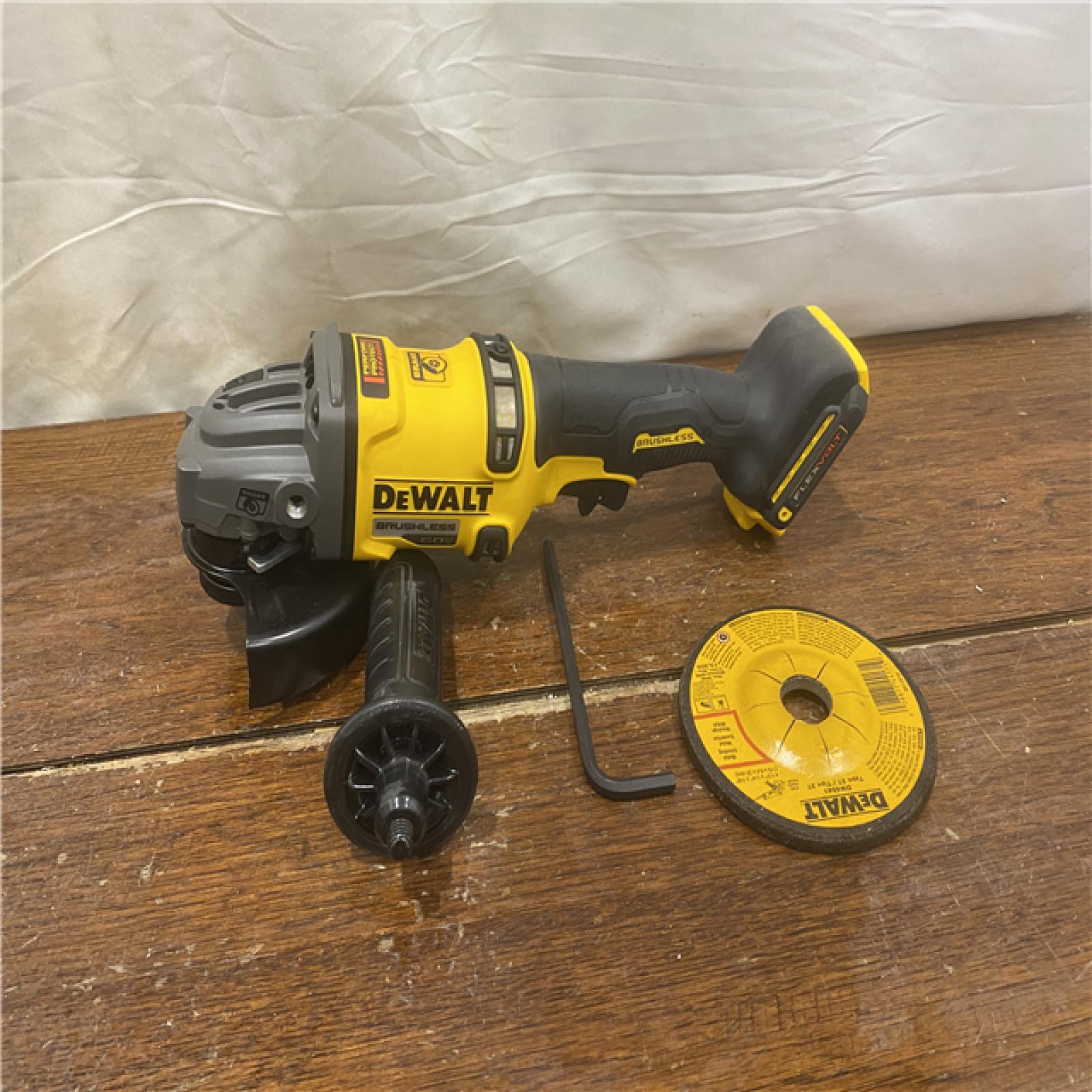 AS-IS DEWALT 60V MAX Cordless Brushless 4.5 in. to 6 in. Small Angle Grinder with Kickback Brake (Tool Only)
