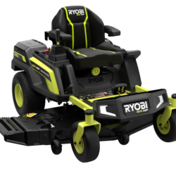 DALLAS LOCATION- AS-IS RYOBI 80V HP 54 ELECTRIC ZERO TURN RIDING MOWER