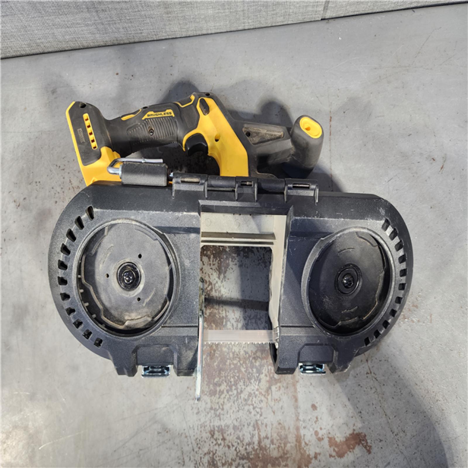 HOUSTON LOCATION - AS-IS DEWALT 20-Volt MAX 3-3/8 in. Cordless Brushless Bandsaw (Tool-Only)