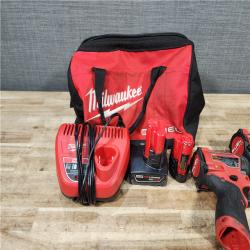 HOUSTON LOCATION - AS - IS Milwaukee 2 Tool Combo Kit W/ (2) Battery & Charger