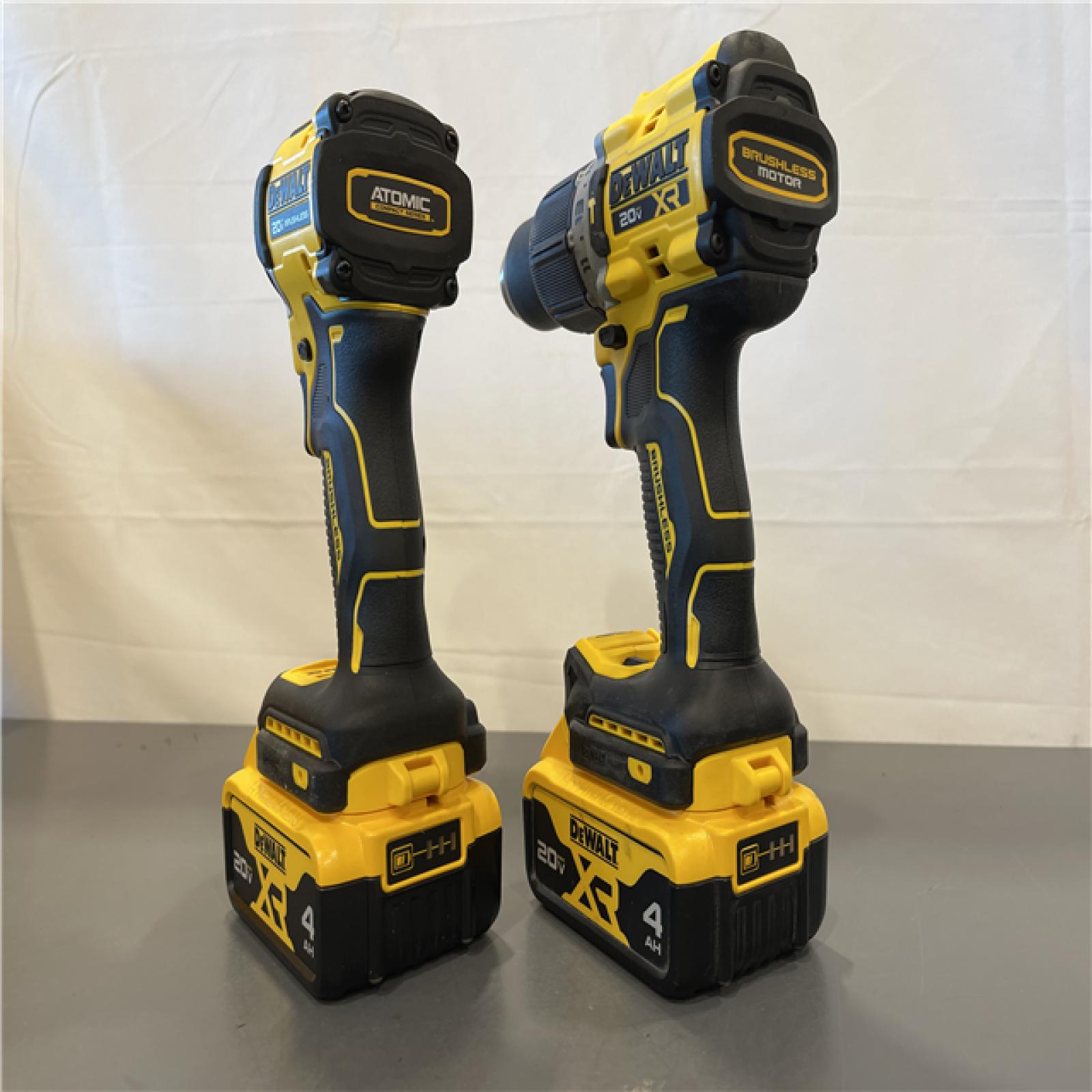 Like New! - DEWALT 20V MAX XR Hammer Drill and ATOMIC Impact Driver 2 Tool Cordless Combo Kit