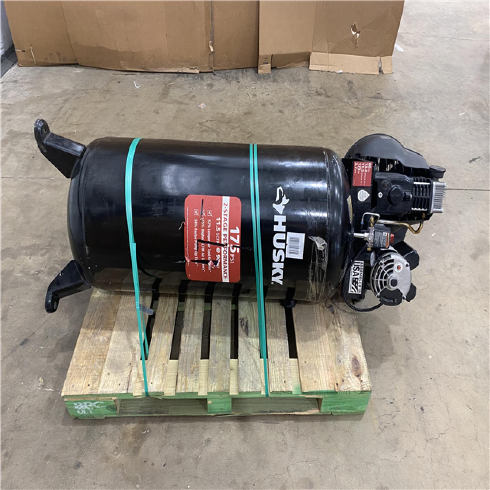 Houston Location AS IS - Outdoor Power Equipment HUSKY 60-Gallon Stationary Air Compressor